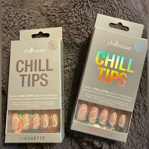 New - Chill tips press on nails - 2 pack